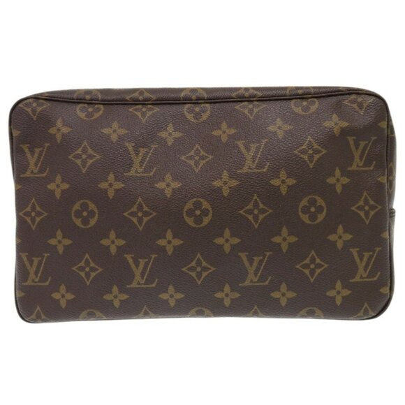 LOUIS VUITTON Brown Monogram Pouch - Picture 3 of 11